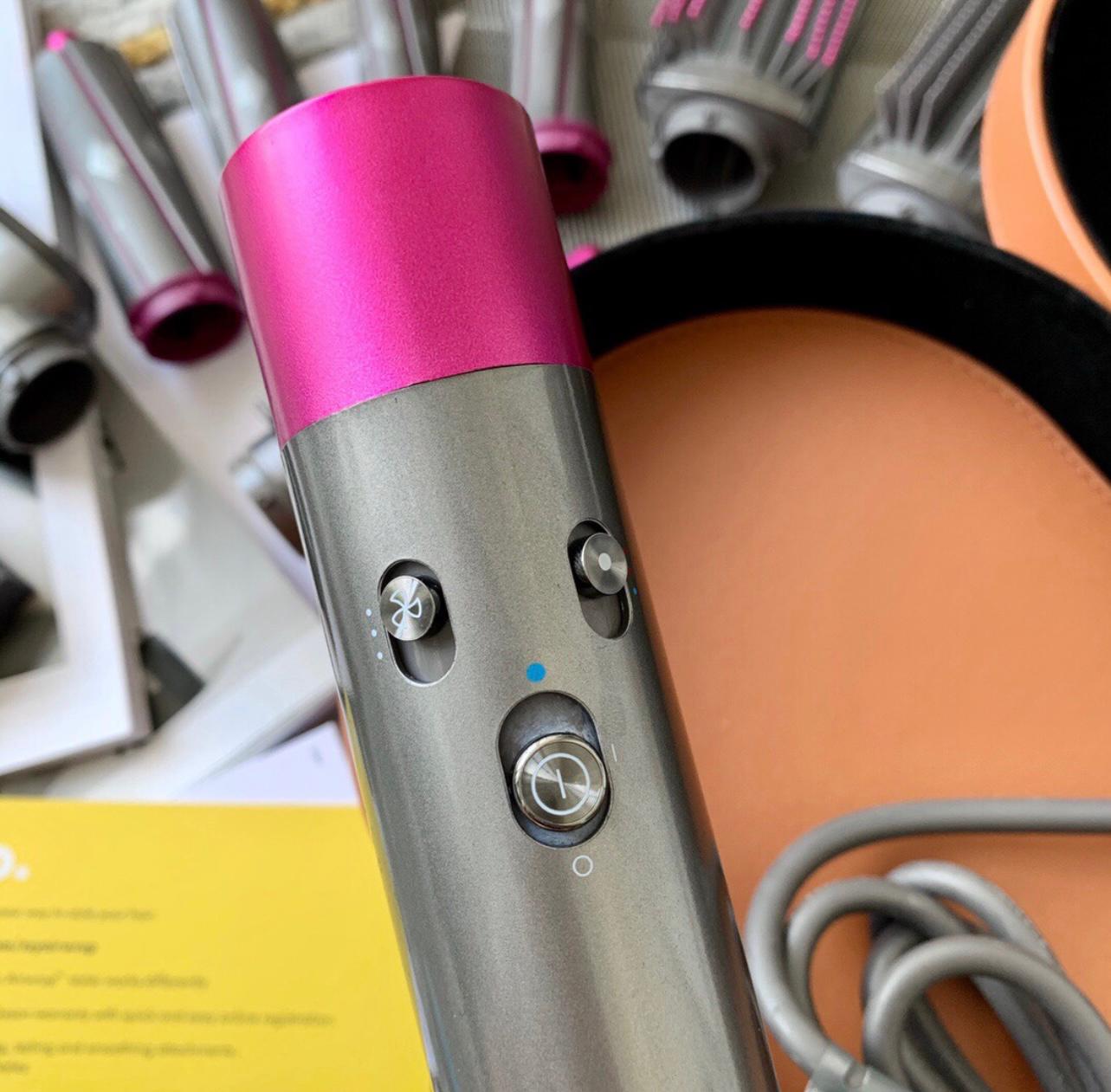 DYSON STYLER AIRWRAP COMPLETE FUCSIA/NICHEL PIASTRA CAPELLI FINI/LISCI